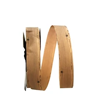 JAM Paper Natural Wood Grain Novelty Ribbon