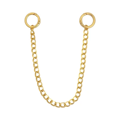 Blue Moon Studio™ 10.25" Gold Bag Chain with Circle Clasps