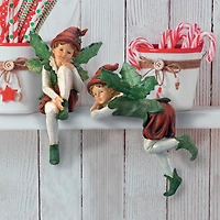 Design Toscano 8.5" Santa's Christmas Elves Shelf Sitter Emmanuel Statue