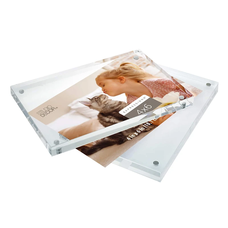 Expressions™ Clear Acrylic Block Frame by Studio Décor