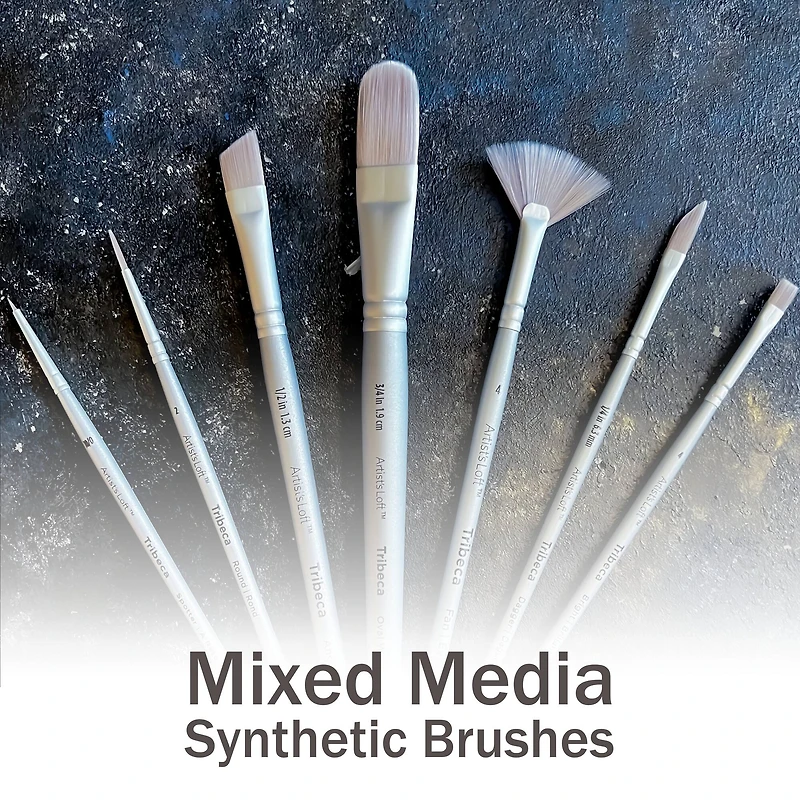 Tribeca Synthetic Short Handle Angle Brush by Artist's Loft