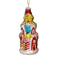 Wizardi 11.81" Gingerbread House Christmas Glass Ornament