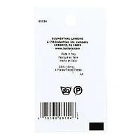 LaMode® 5/8" Beige & Swirl 4-Hole Buttons, 4ct.