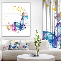 Designart - Butterfly on White Paper