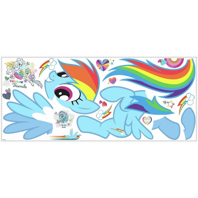 RoomMates My Little Pony Rainbow Dash Peel & Stick Giant Decal
