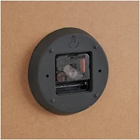 23.5" Woodgrain & White 2-Tone Wall Clock