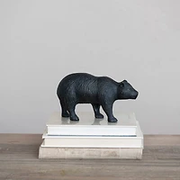 Hello Honey® 8" Black Cast Aluminum Bear Décor