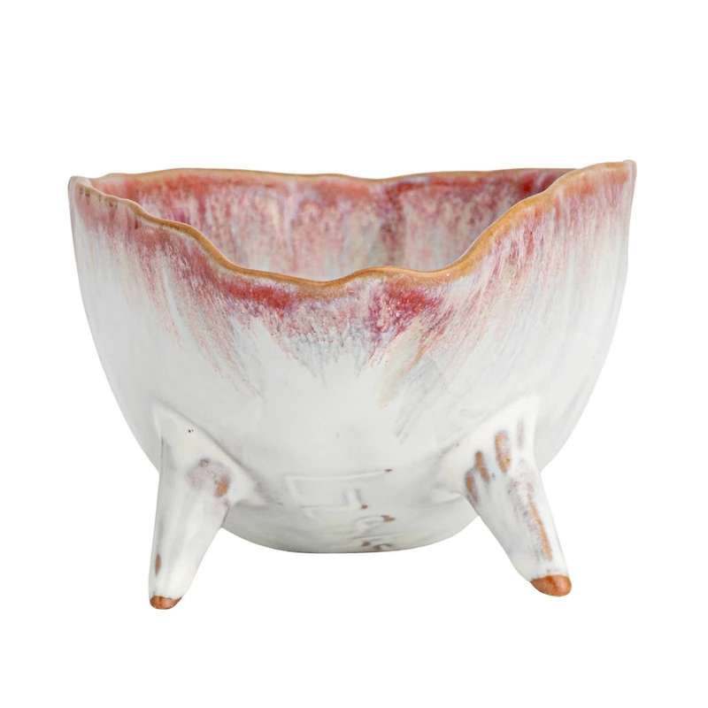 Hello Honey® 6.5" Berry Stoneware Footed Bowl