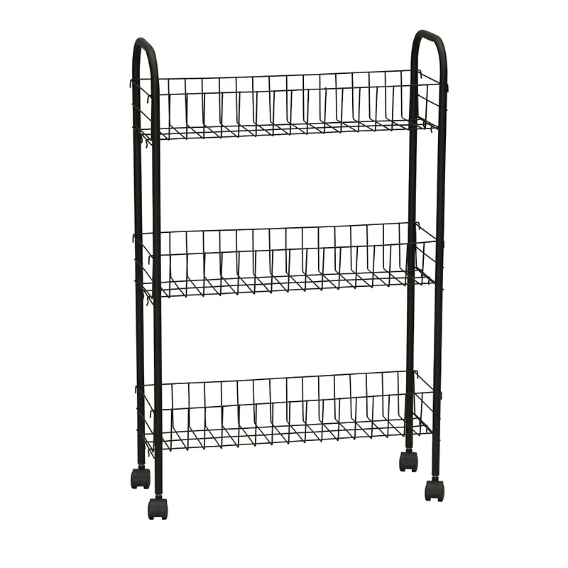 Household Essentials 30" Slim 3-Shelf Storage & Utility Cart