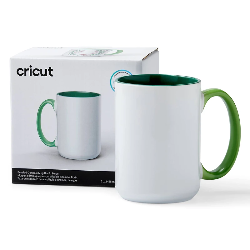 Cricut® 15oz. Beveled Ceramic Mug Blank