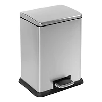 Honey Can Do Tall & Wide 58L Stainless Steel Step Trash Can with Lid