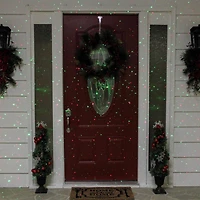 Outdoor Static Red & Green Christmas Laser Dot Light Projector