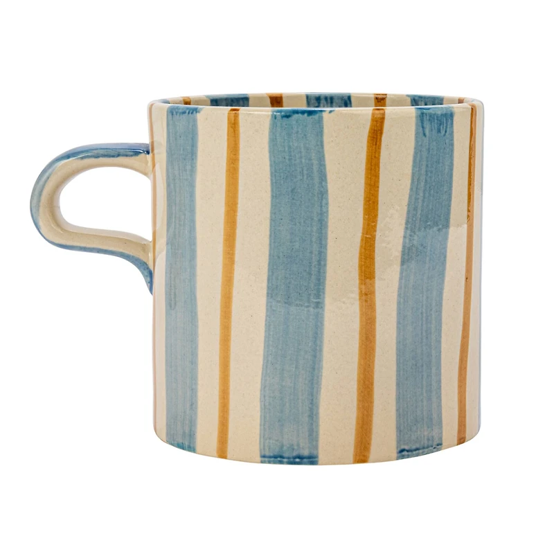 Hello Honey® 5" Striped Stoneware Mug Set
