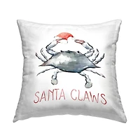 Stupell Industries Santa Claws Christmas Throw Pillow