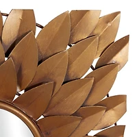 Gold Metal Rustic Wall Mirror Set