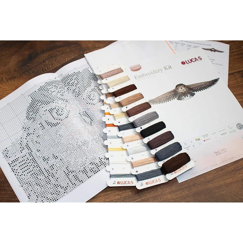 Luca-S The Owl Counted Cross Stitch Kit