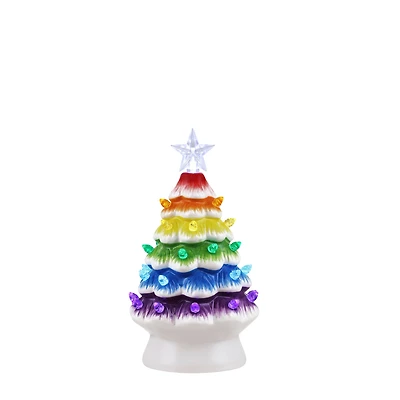 7" Nostalgic Ceramic Rainbow Tree
