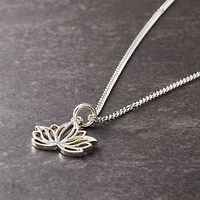 Charmalong™ Silver Plated Lotus Charm by Bead Landing™