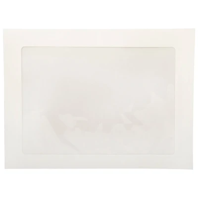 JAM Paper 9" x 12" White Booklet Commercial Window Envelopes, 25ct.