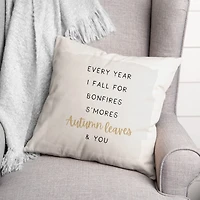 Off-White Fall For You Autumn Throw Pillow