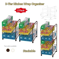 NEX™ Kitchen Wrap Organizer Rack