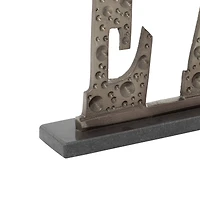 13" Silver Bar Industrial Decorative Sign