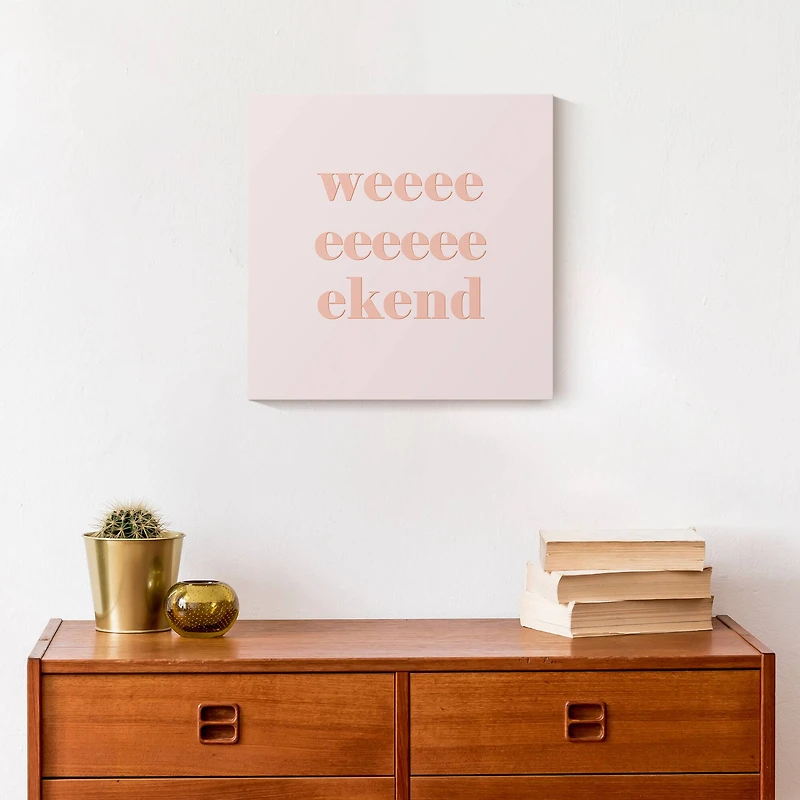 Retro Weekend Canvas Wall Art