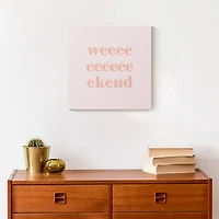Retro Weekend Canvas Wall Art