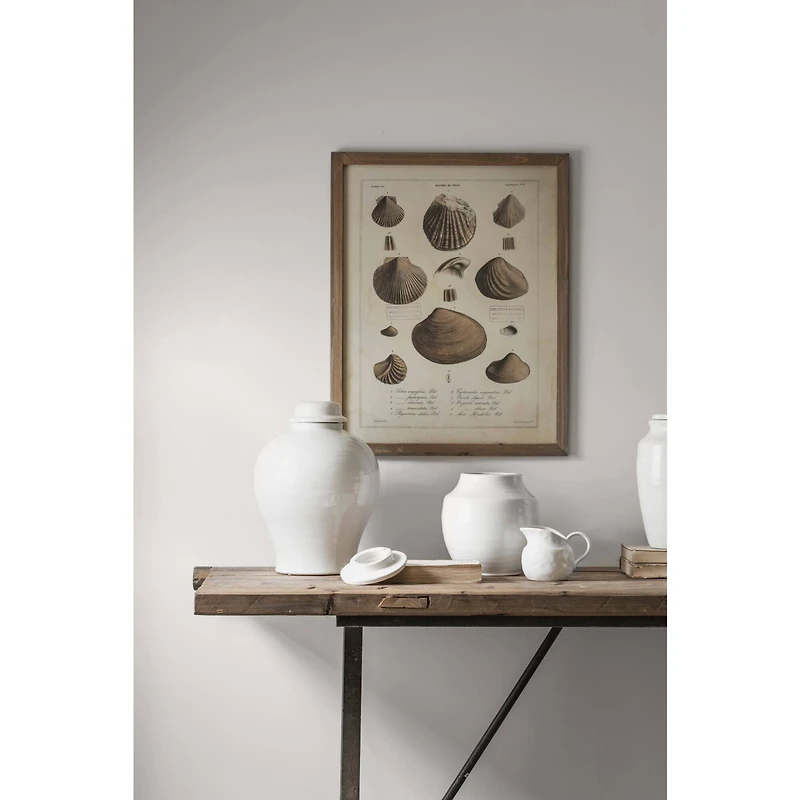 Hello Honey® 11" White Large Round Terracotta Cachepot