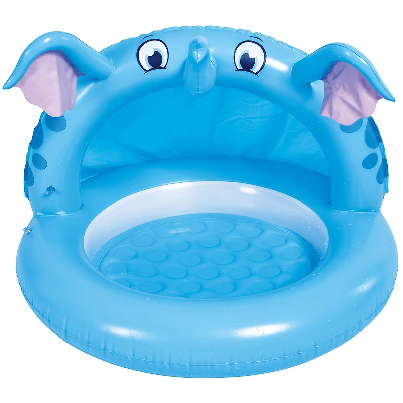 Pool Central® 37" Inflatable Elephant Canopy Baby Swimming Pool