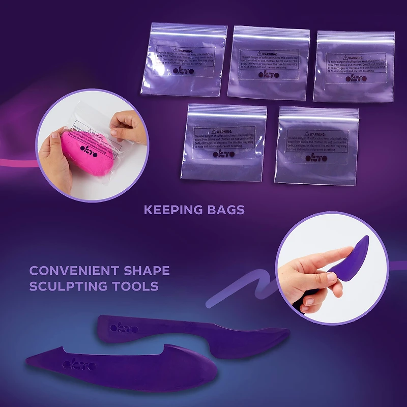 OKTO White & Pastels Air Clay Creativity Kit