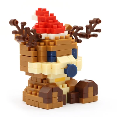 Reindeer in Santa Hat Mini Building Blocks by Creatology™