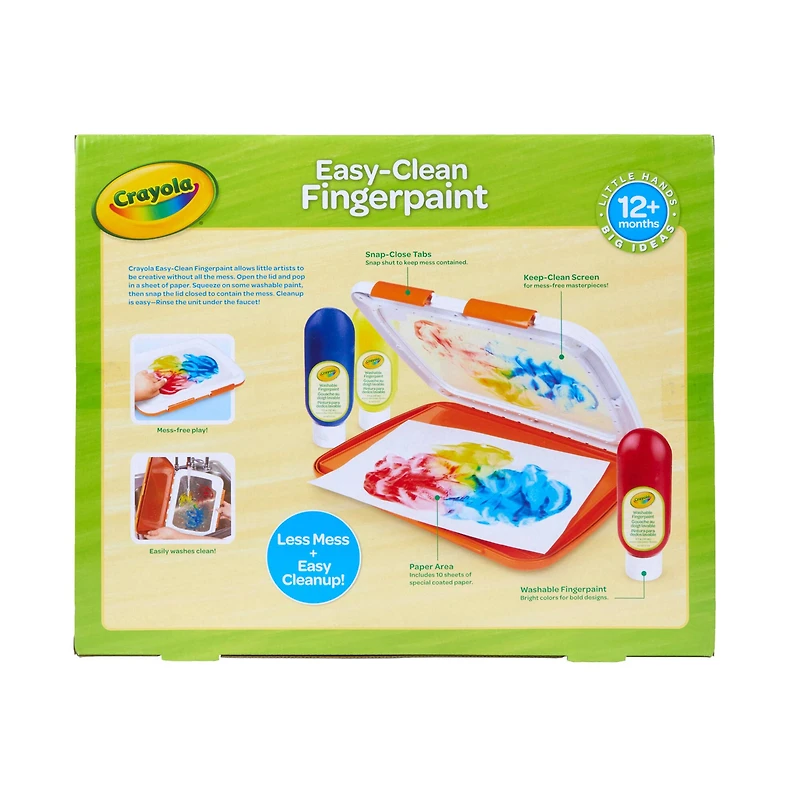 Crayola® Easy-Clean Fingerpaint Set 