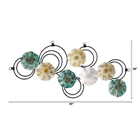 2.5ft. x 1.5ft. Scallop Design Metal Wall Art Decor