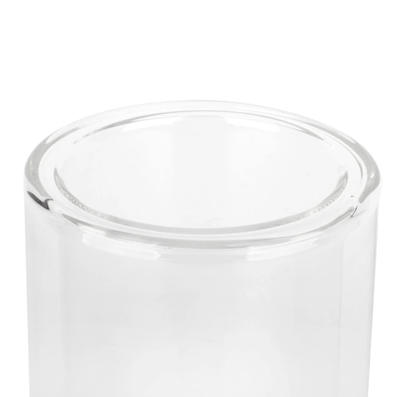 6" Clear Glass Dual Cylinder Candle Holder by Ashland®