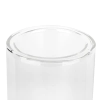 6" Clear Glass Dual Cylinder Candle Holder by Ashland®