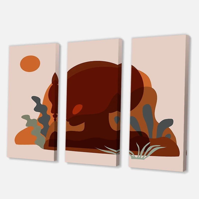 Designart - Minimal Silhouette Of African American Woman