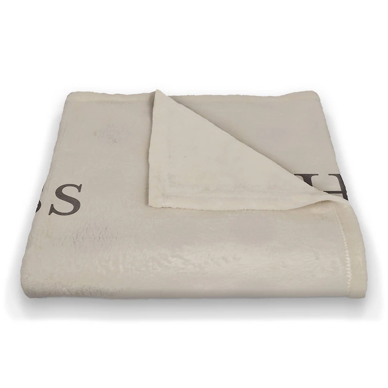 Happniess Blooms from Within 50" x 60" Coral Fleece Blanket