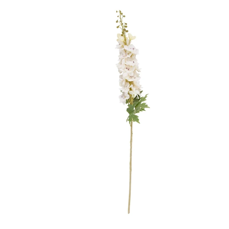 38" White Delphinium Artificial Flower Stem, 8ct.