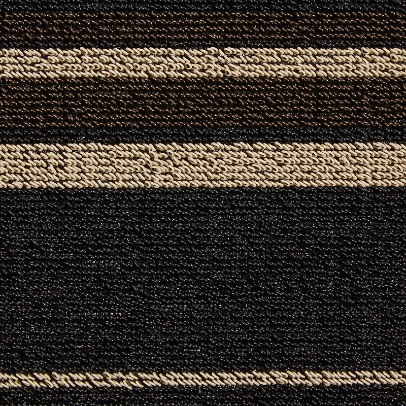 Neutral Stripe Tufted Loop Textilene Mat