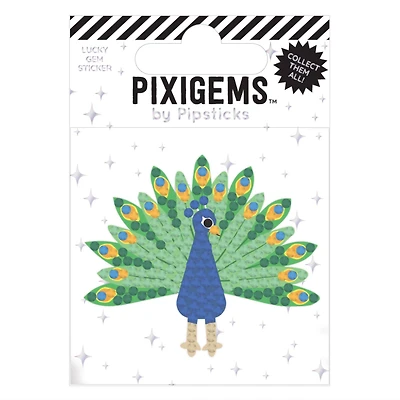 Pixigems™ Pinky Peacock Sticker
