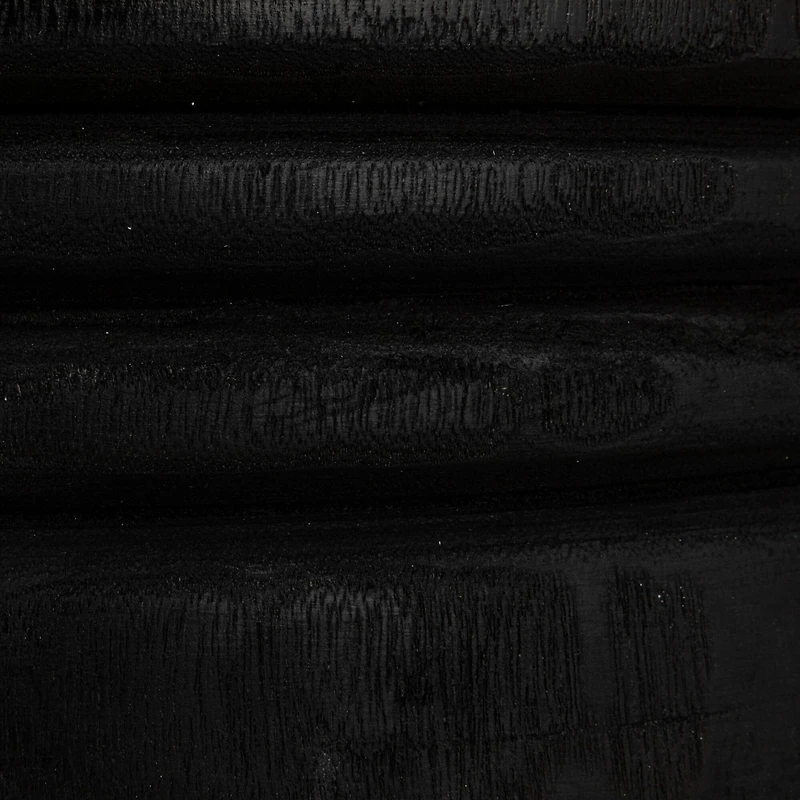 Hello Honey® 15.8" Round Paulownia Wood Carved Stool