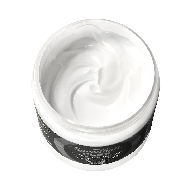 Speedball® Flex™ 8oz. Alpine White Fabric Screen Printing Ink