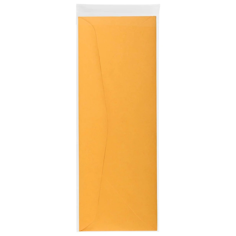 JAM Paper Clear 4.375" x 12.25" Clear No. 12 Policy Cello Sleeve Envelopes, 100ct.
