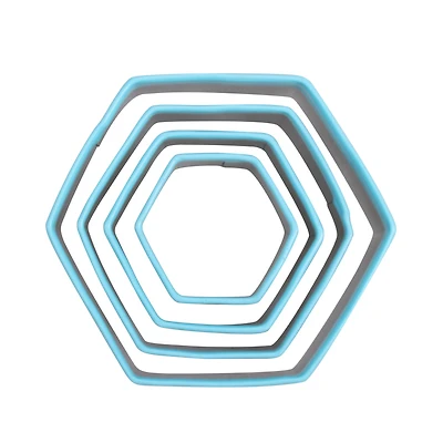 Hexagon Stainless Steel Nested Cookie Cutter Set by Celebrate It®