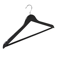 Honey Can Do Black Non-Slip Swivel Hook Wood Hangers, 24ct.