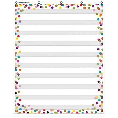 Teacher Created Resources Confetti Pocket Chart