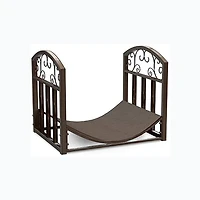 Hastings Home Brown Scroll Firewood Storage Rack