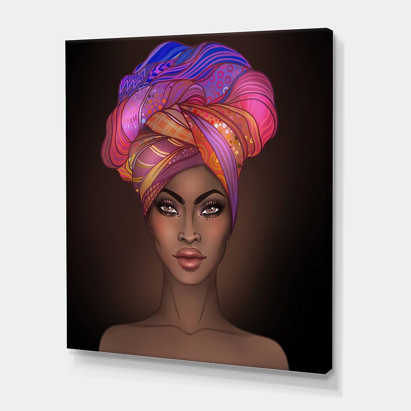 Designart - African American Woman with Turban VI