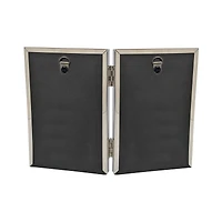 2-Opening Basics™ 4" x 6" Silver Rounded Metal Tabletop Frame by Studio Décor®